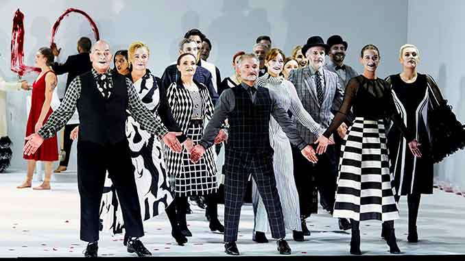 Opera Australia Chorus in Orpheus & Eurydice photo by Keith Saunders