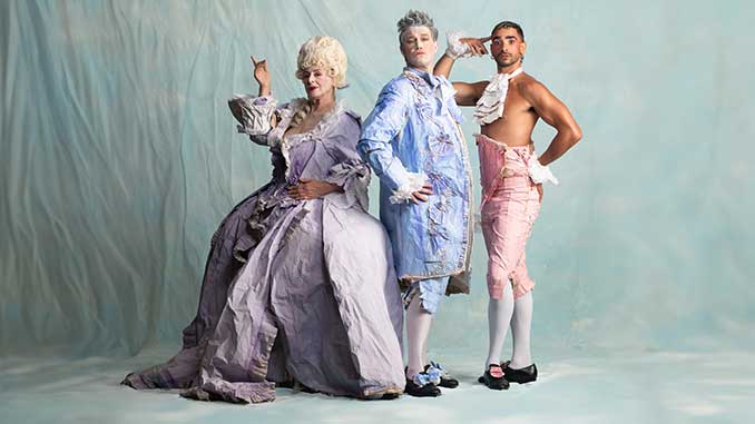 Victorian Opera 2024 Candide Katherine Allen Eddie Perfect and Lyndon Watts