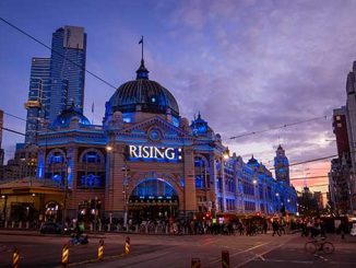 RISING Flinders St photo by Damien Raggatt