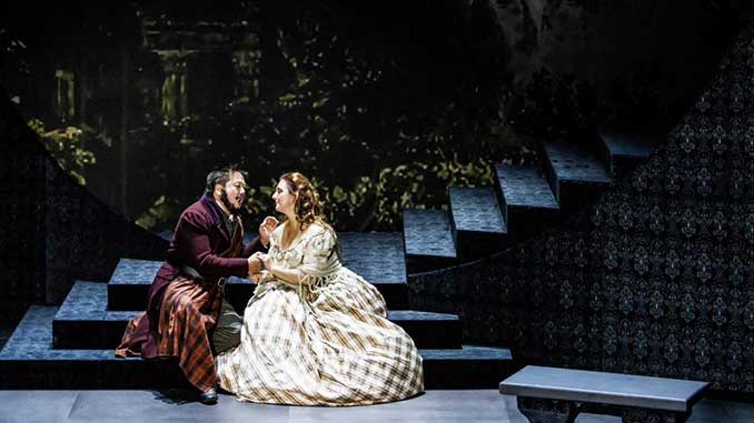 MO Henry Choo and Elena Xanthoudakis in Lucia di Lammermoor photo by Robin Halls