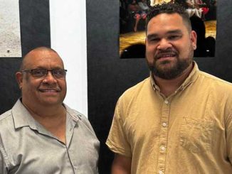 CIAF CEO Dennis Stokes and CIAF Curatorial Associate Teho Ropeyarn