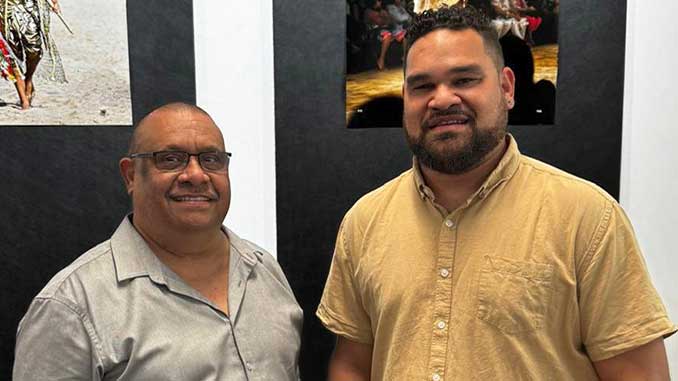 CIAF CEO Dennis Stokes and CIAF Curatorial Associate Teho Ropeyarn