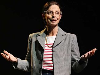 Heather Mitchell as Ruth Bader Ginsburg photo by Prudence Upton