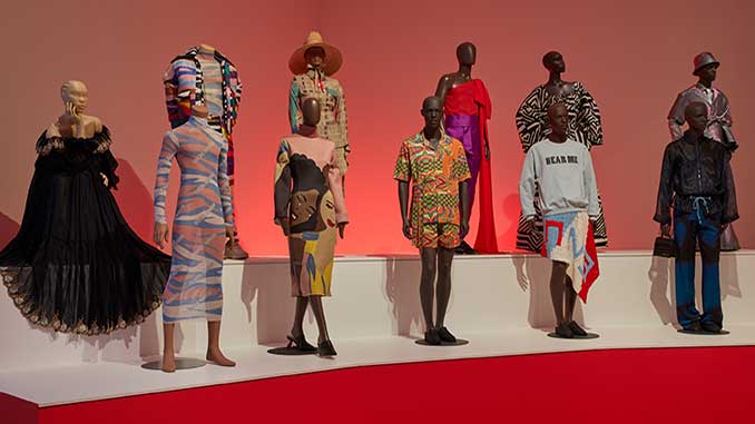 NGV Installation view of Africa Fashion at NGV International Melbourne photo by Lillie Thompson