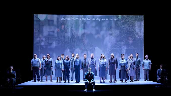 Opera Australia Mark Oates Tomáš Kantor Opera Australia Chorus and Pelham Andrews in Watershed The Death of Dr Duncan photo by Keith Saunders