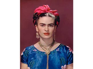 Frida Kahlo in blue satin blouse 1939 photograph by Nickolas Muray