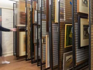 Hawthorn Town Hall Gallery Collection storeroom courtesy of City of Boroondara