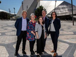 AFC Professor Peter Monteath Susannah Sweeney Janine Eckert Sean Parsonage and Christie Anthoney photo by Simon Rogers