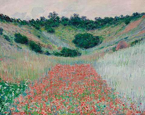 Claude Monet Poppy field in a hollow near Giverny