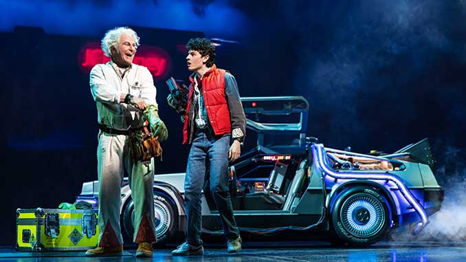 Back to the Future The Musical Original Broadway Cast photo by Matthew Murphy and Evan Zimmerman