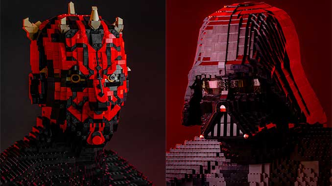 MV Lego Star Wars Darth Maul the Sith Lord and Vader the Sith Lord