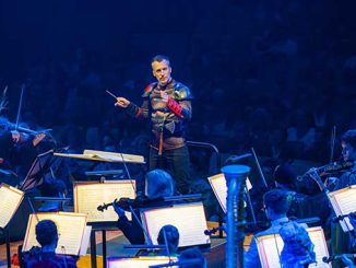 QSO Conductor Nicholas Buc with Members of Queensland Symphony Orchestra