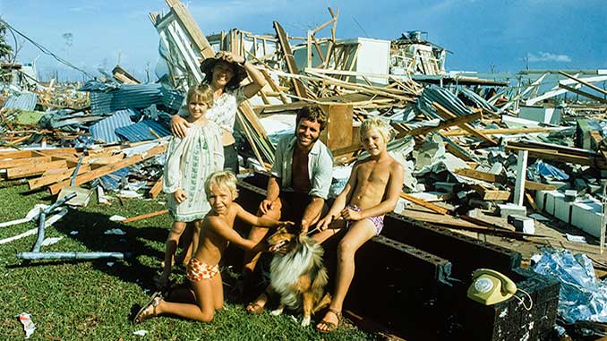 MAGNT The McDougall Family with the remains for their Wagaman Home 1974