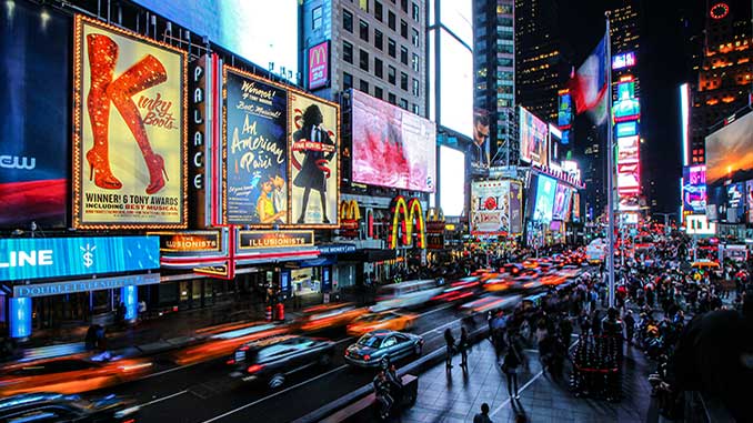 Times Square New York City photo by Florian Wehde on Unsplash