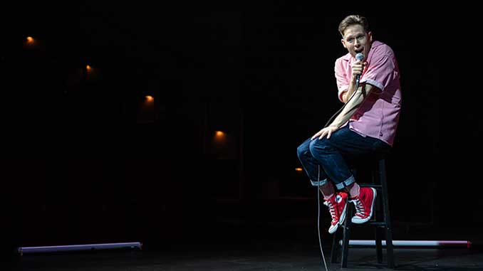 ACM Samuel Barnett in Feeling Afraid As If Something Terrible Is Going To Happen photo by Mark Gambino