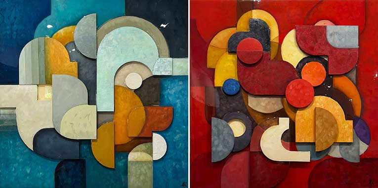 Louise Isackson Blue Consonance and Red Note Crescendo