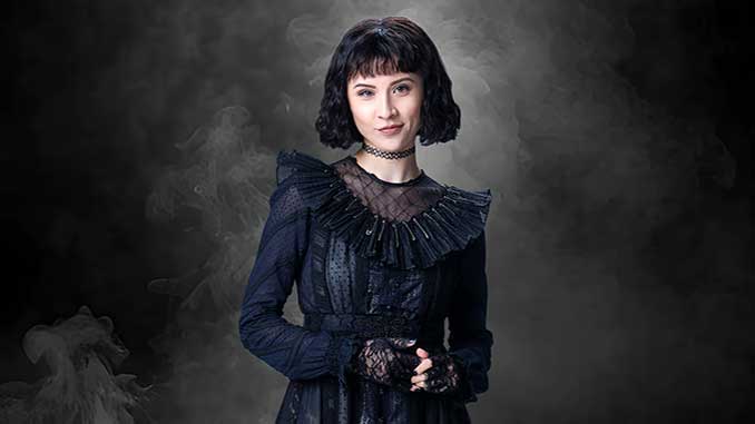 MCG Karis Oka as Lydia Deetz in Beetlejuice The Musical photo by Benny Capp