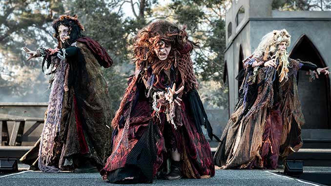 ASC MACBETH Madeline Summers Henny Walters and Elizabeth Brennan photo by Ben Fon