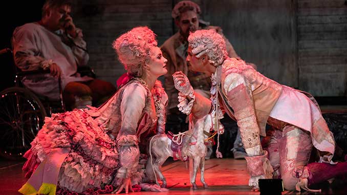 OA Candide Annie Aitken as Cunegonde and Lyndon Watts as Candide photo by Carlita Sari