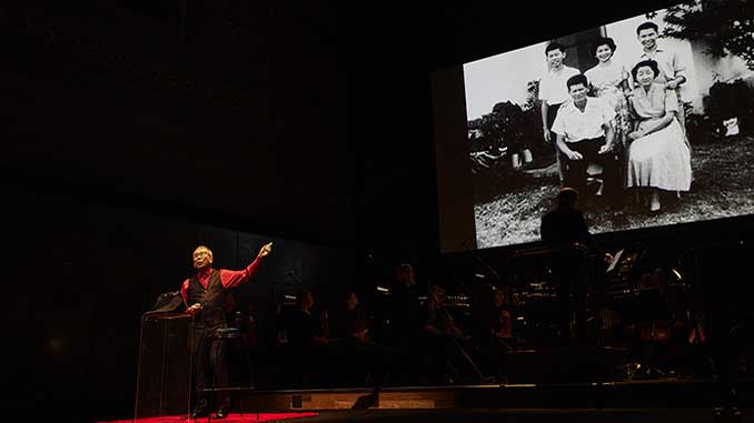 William Yang in Milestone at Hamer Hall photo by Michael Pham