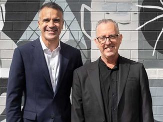 AGSA Premier Peter Malinauskas and Jason Smith photo by Saul Steed