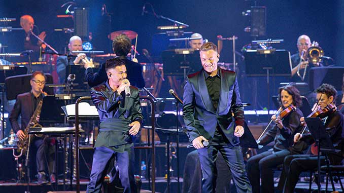 Anthony Callea and Tim Campbell in The Songs of Elton and George photo by Sam Tabone