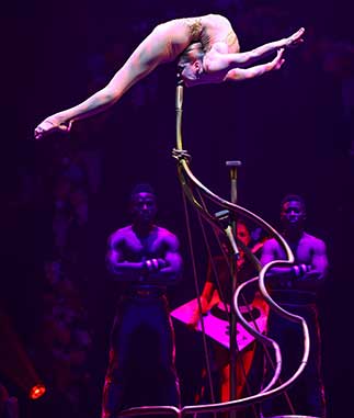 Maria Sarach and Artists of Cirque Alice photo by Peter Wallis