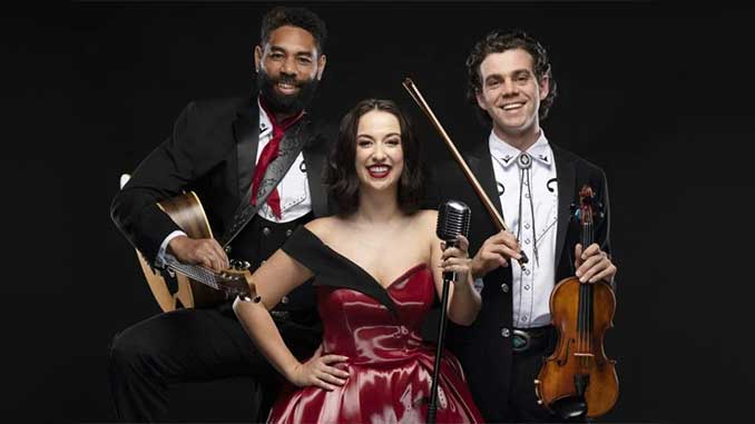 Opera Queensland Are You Lonesome Tonight Marcus Corowa Gabrielle Diaz and Jonathan Hickey photo by Dylan Evans