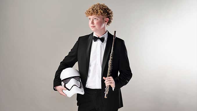 QYO Principal Flautist Nathan Smith photo by Dylan Evans