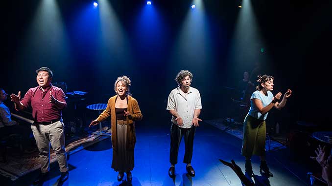 Raphael Wong Blazey Best Lincoln Elliott and Kala Gare in Being Alive photo by John McRae