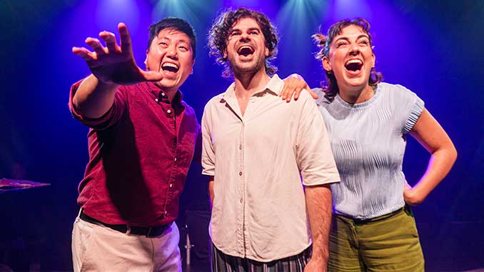 Raphael Wong Lincoln Elliott and Kala Gare in Being Alive photo by John McRae