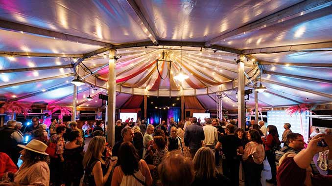 The Wynnum Fringe Launch in the Augathella Spiegeltent